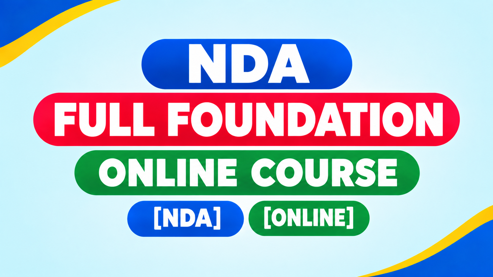 NDA FULL FOUNDATION ONLINE COURSE